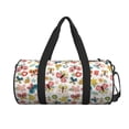 thumbnail image 2 of Fotbe Butterfly Flowers Pattern Foldable Sports Gym Bag with Wet Dry Pocket, Ultralight Travel Bag, Large Capacity Duffel Bag, Splash Proof Carry on Bag, Overnight Bag, Weekender Bag, 2 of 8