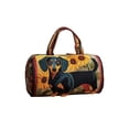 thumbnail image 1 of Fasiaou Short-Distance Quilted Travel Bag with Dog Embroidery, Multi-Functional Sports and Fitness Duffel, Large Capacity Lightweight Design,E, 1 of 6