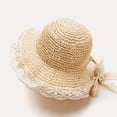 thumbnail image 4 of lnmuld Girls Wide Brim Sun Hat Floppy Visor Cap, 4 of 5