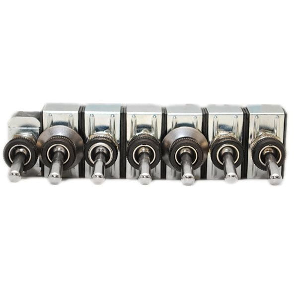 Carling Boat Toggle Switch Set Silver (Set of 7)