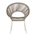 thumbnail image 4 of Seasonal Living Archipelago Ionian 18" Aluminum Dining Chair in White (Set of 2), 4 of 8