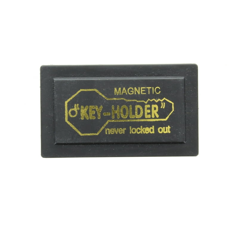 Set of 4 Hide A Key Magnetic Storage Holder Under Car Spare Key Case Large  Black