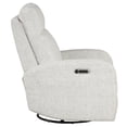 thumbnail image 6 of Bowery Hill Fabric Power Swivel Glider Recliner in Cream, 6 of 7