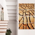 thumbnail image 1 of Cracked Brown Drought Land - African Landscape Canvas Art Print, 1 of 3