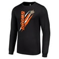 thumbnail image 2 of Men's Starter Black Anaheim Ducks Color Scratch Long-Sleeve T-Shirt, 2 of 3