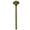 Brass, variant on Kingston Brass K210A1 Trimscape 10-Inch Rain Drop Ceiling Mount Shower Arm with Round Flange in Polished Chrome