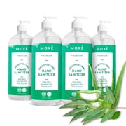 MOXE Hand Gel - Eucalyptus Mint 32 oz, 4 Pack Fights Germs and Bacteria