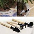 thumbnail image 3 of Mini Gardening Tool Set, Solid Wood Ergonomic Handle For All Ages, Including Children's Learning In Office Home Gardening, Potted Plants, Seedling Transplanting, Weeding (3PCS), 3 of 5