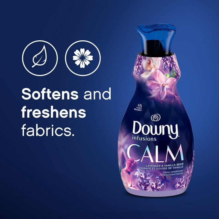 Downy Infusions Fabric Conditioner, Lavender & Vanilla Bean - 2.4 l (2.53 us qt) 81 fl oz liq