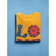 thumbnail image 3 of 4Th Of July Flower Art Sweatshirt Women -Image by Shutterstock, Female x-Large, 3 of 4