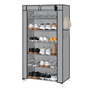 6 Tier Shoe Rack, Shoe Cabinet with Dust-proof Cover, Multi-layer Assembled Shoe Rack Shoe Stand, Storage Shelf Organizer Holder