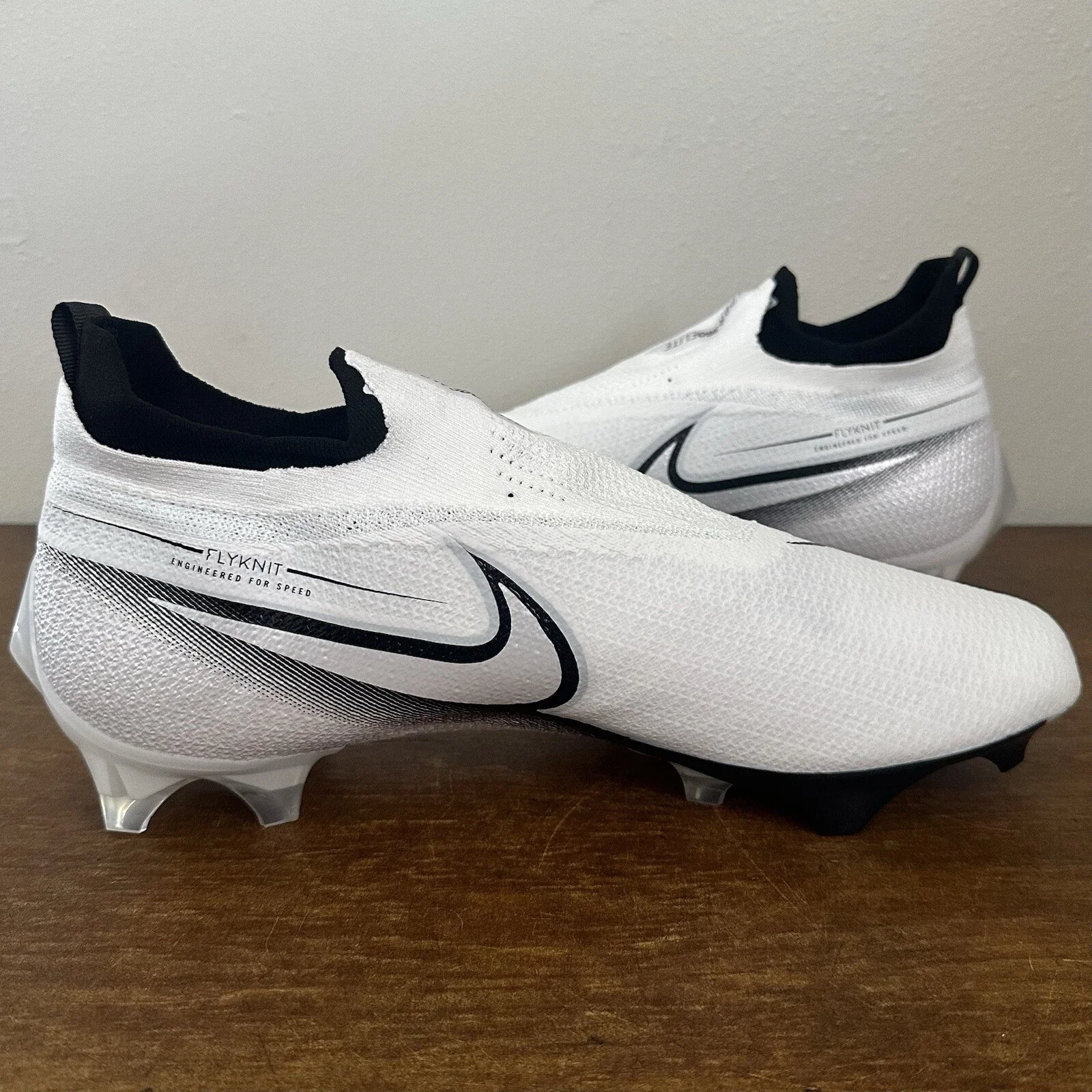 Nike Vapor Edge Elite 360 Flyknit - Men\'s Size 13 - (CV6282-108) Nike Vapor Edge Elite 360 Flyknit Football Cleats White Size  main image 2