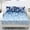 Christmas Gradient Snowflake, variant on Bulopur Gingerbread Man 3 Pieces Bed Sheet Set Easy Care Washable Bottom Bedsheet Non‑Slip Design Holiday Gift for Family Friends