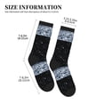 thumbnail image 2 of Crew Socks for Women Men Athletic - Abstract Glitter Sparkle Black Soft Comfort Breathable Mid-Calf Sole Running Socks Womens Men, 2 of 7
