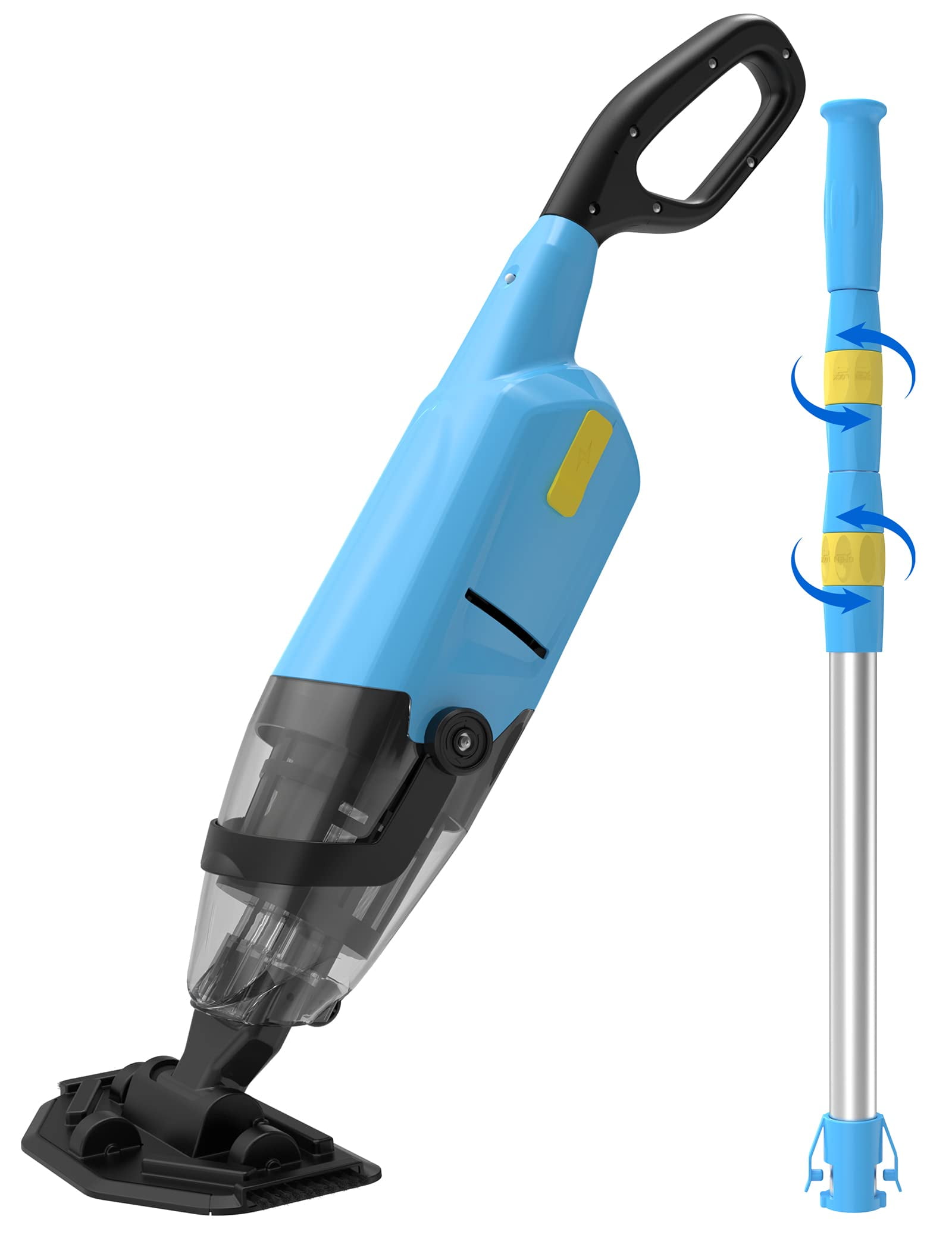 Efurden Cordless Pool Vacuum, Handheld Pool Vacuum with Running Time up to 60Minutes for Above