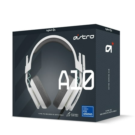 Astro Gaming - A10 Gen 2 Wired Stereo Over-the-Ear Gaming Headset for PlayStation/PC with Flip-to-Mute Microphone - White