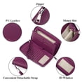 thumbnail image 3 of Monedero de mujer Laklulu, monedero de piel con cremallera y protección RFID, 3 of 5