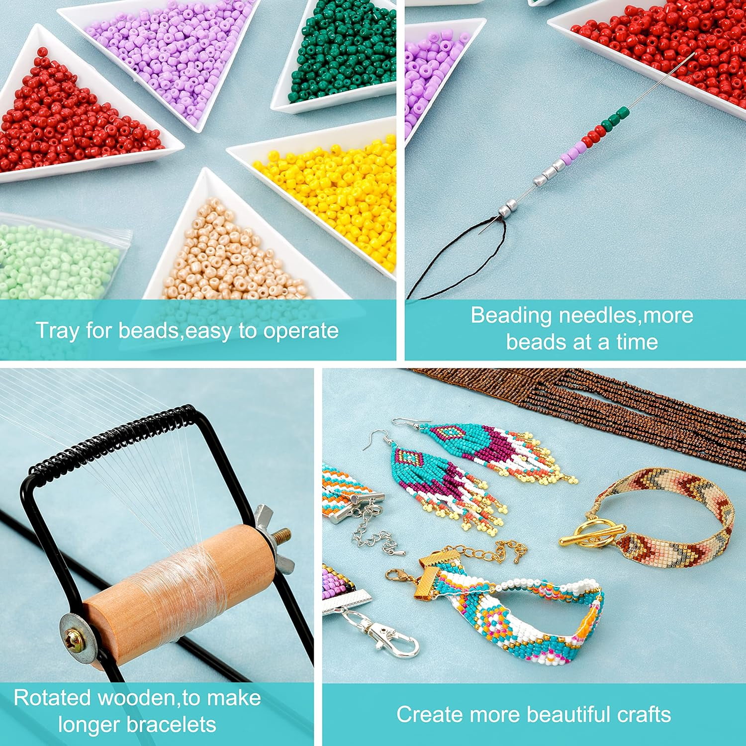 Value Bead Loom Kit, 11343 PCS with Jewelry Making Tools