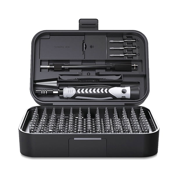 Juego de destornilladores Aleación de acero Computadora Destornillador Bit Artesanía Reparación de bricolaje Herramienta multifuncional portátil reemplazable con estuche 130PCS Yuarrent EL006009-02B