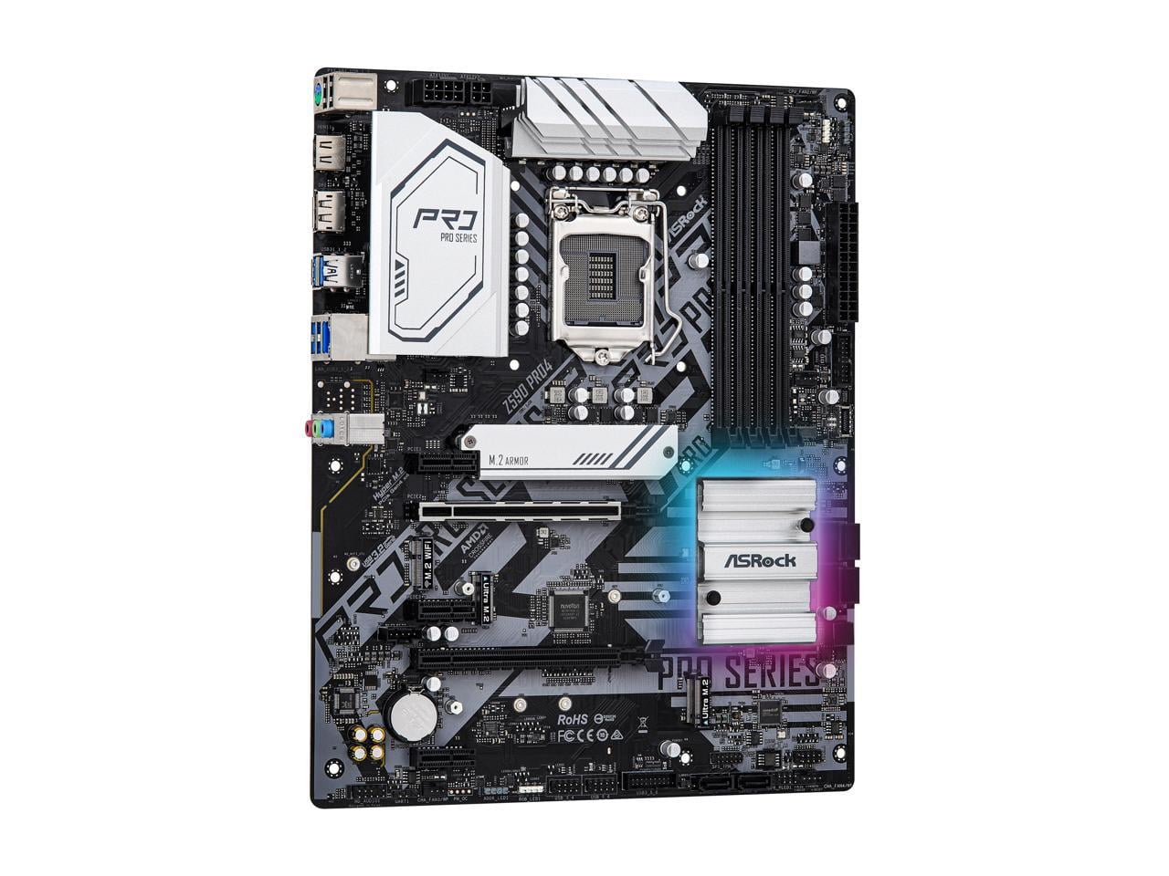 ASRock Z590 Pro4 (Core i7-11700K付き) ASRock Z590 PRO4 Intel Z590 Motherboard, LGA 1200, DDR4 Memory
