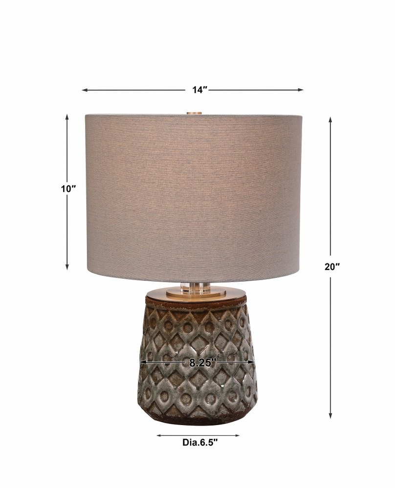1 Light Table Lamp 14 inches Wide By 14 inches Deep Bailey Street Home 208-Bel-4261611 - image 2 of 5
