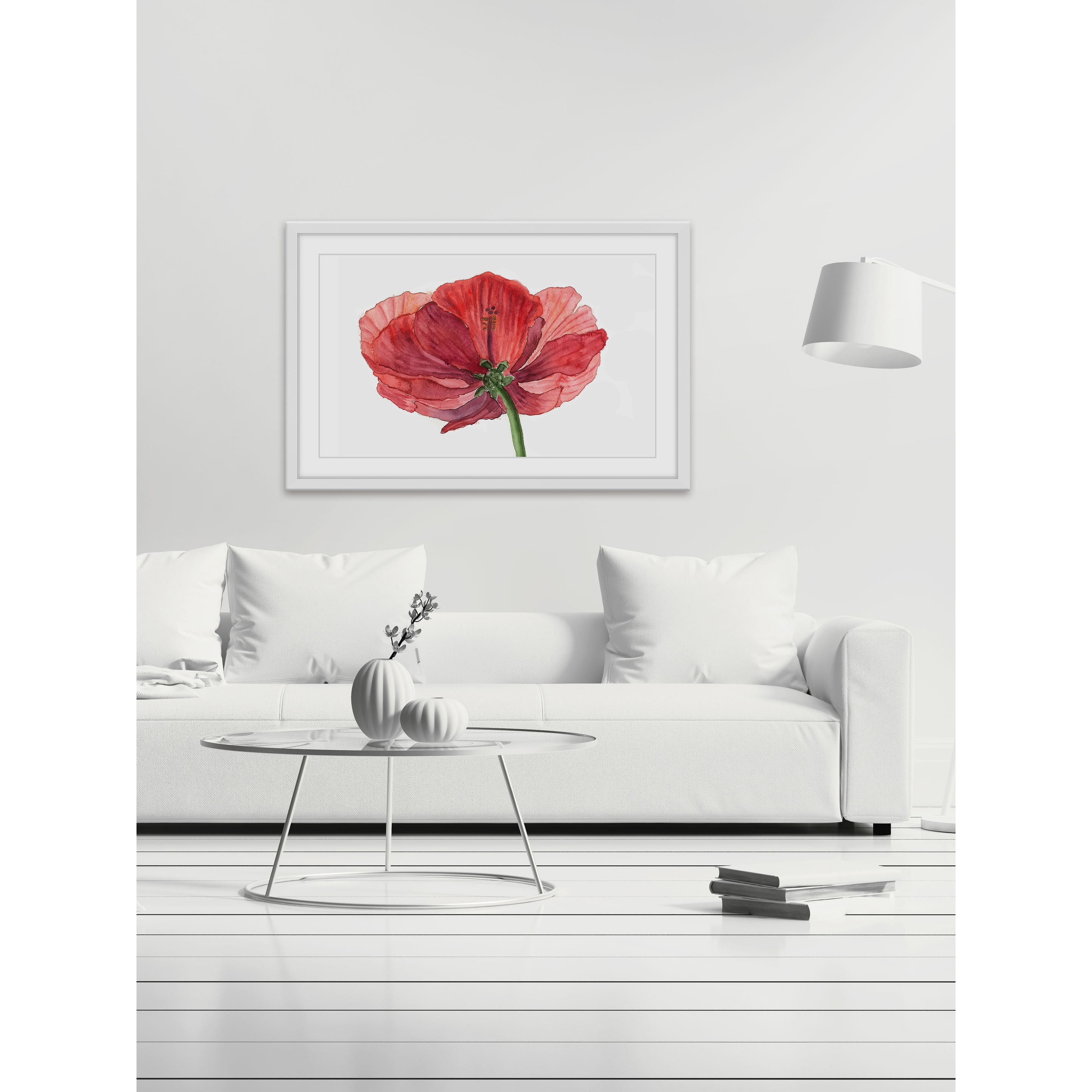 "Hibiscus Flower" Framed Painting Print