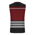 thumbnail image 6 of Stamzod Mens Workout Tank Tops Sleeveless Striped Muscle Gym T Shirts Casual Summer Beach Tee Red M, 6 of 6