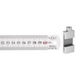 thumbnail image 1 of Unique Bargains Stainless Steel Ruler with Scriber Block 24' Metric Inch Ruler with 30mm Locating Vernier Slider, Silver Tone, 1 of 5