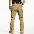 thumbnail image 5 of Tactical Cargo Pants for Men Stretch Water Resistant Ripstop Pants Outdoor Lightweight Work Hiking Pant with Pockets(No Belt) Brown 3XL, 5 of 9