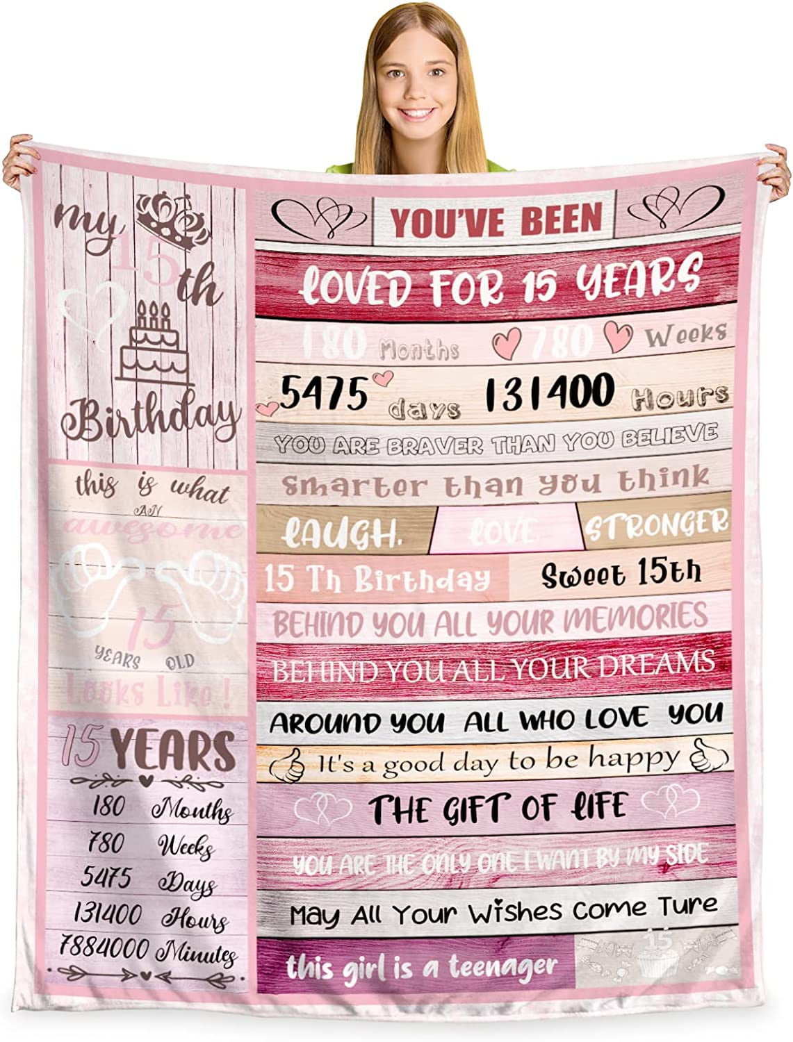  Paihvcn 14 Year Old Girl Gifts, 14th Birthday Decorations for  Girls, 14 Year Old Girl Birthday Gifts, Happy 14th Birthday Gifts for  Girls, 14 Year Old Girl Birthday Decorations Throw Blanket
