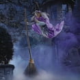 thumbnail image 3 of Halloween Animated Hovering Witch Animatronics Halloween Decorations Outdoor, 3 of 4
