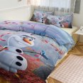 thumbnail image 1 of Frozen Ensemble de Lit Réversible 3 Pcs pour Lit Jumeau - Comprend 1 Couette Réversible et 2 Taies d'Oreiller - Microfibre Résistante à la Décoloration - Draps de Lit, 1 of 5