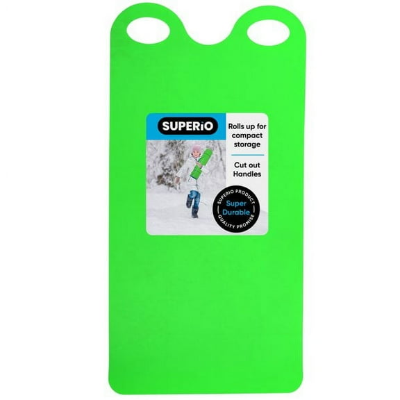 Snow Sled Roll Up Flying Carpet 36" Green Kids Sled For Snow