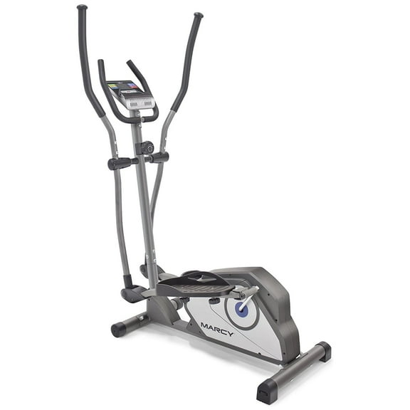 Marcy Home Gym Elliptical Trainer with Display Panel and Oversized Pedals