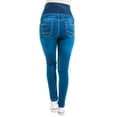 thumbnail image 2 of PANTALON DE MEZCLILLA MATERNIDAD ALMACENES MARIO 3001 AZUL C/PARCHE ALTO, 2 of 3