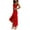 Scarlet, variant on Women's High Low Ruffled Hem Midi Cami Dress with Slit Flowy Fit 100% Polyester Easy Care Machine Wash for Summer