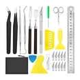 thumbnail image 1 of de herramientas de precisión para manualidades de 25 uds., Kit de herramientas de deshierbe de vinilo para deshierbe de vinilo, corte de trabajo, 1 of 9