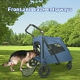 thumbnail image 6 of Dog Stroller for Large Dogs - Wedyvko Foldable Jogger 4 Wheels Pet Stroller for Small to Large Dogs and Other Pet Travel (Navy), 6 of 7