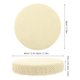thumbnail image 5 of unbranded 1Ud Funda Elástica Para Redonda De Poliéster Beige Para Uso En Casa, 5 of 6