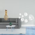 thumbnail image 2 of Estatua de resina,Estatua de resina para decoración del hogar,manualidades,oro,Adhesivo de pared,Calcomanías de pared de peces para dormitorio,sala de estar y oficina,Pegatinas de pared de, 2 of 8