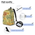 thumbnail image 5 of Daiia Floral with Butterflies Vintage Canvas Backpack for Men and Women ,Hiking Backpack,Travel Laptop Bag for School,Large Capacity Backpack, 5 of 8