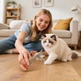 thumbnail image 6 of Btomtd Wooden Tumbler Wobble Cat Toys, Interactive No Catnip Righting Pet Toys for Kittens and Indoor Cats, 7 Inch, A, 6 of 6