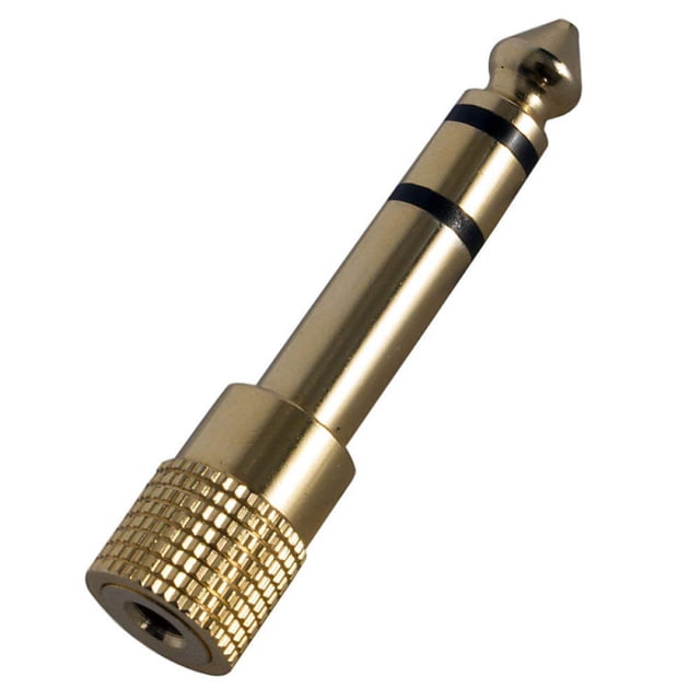 Adaptador OnStage WHA4500 de 1/8" a 1/4" con baño de oro