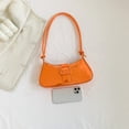 thumbnail image 3 of Bolso De Hombro Bolso De Mujer 2023 Patrón De Cocodrilo Moda Bolso De Mensajero Simple (Naranja), 3 of 8
