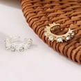 thumbnail image 2 of Ayyufe Pack Of 1 Women Rhinestone Ear Clip on Cuff Earrings Non-Piercing, 2 of 6