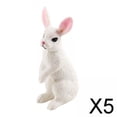thumbnail image 1 of 5 Figuras de Conejos, Animales de Granja, Modelo de 3 años O Más, Juguetes Cognitivos para Niños Y Niñas, Adorno de Micropaisaje para Decoración de Es 5 piezas, 1 of 8