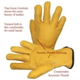 thumbnail image 2 of Top Grain Leather Work, Gardening Gloves for Children Ages 6-8, 2 of 5