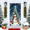 thumbnail image 6 of Yunuuuoa 35 X 72 Inch Christmas Door Curtain Santa Claus Design Polyester Fabric Holiday Party Decoration for Front Door Wall Indoor Festive Atmosphere, 6 of 6