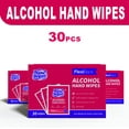 thumbnail image 3 of 30pcs Alcohol Wipes in Individual Packets, Perfect for Cleaning Hands - Handy Wipes for Quick Cleanups, Surface Cleaning, 3 of 8