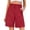 *Red, variant on ClodeEU Women's High Waisted Pleated Bermuda Shorts, Button Fly Dressy Shorts with Pockets,Business Casual Tailored Shorts Black,Women's Plus L